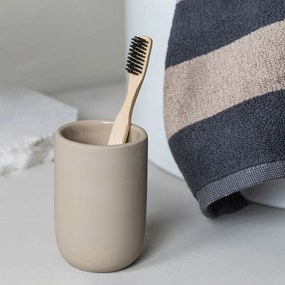 Krémovobiela keramická WC kefa Lotus - Mette Ditmer Denmark