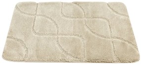 Kúpeľňový koberček Ivona svetlobéžový, línie
