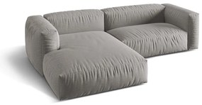 Svetlosivá modulárna rohová pohovka (ľavý roh) Martina – Micadoni Home