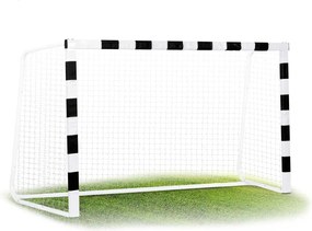 Neo-Sport Futbalová bránka 300 x 200 x 120 cm NS-465 čierna a biela