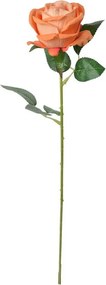 Oranžová umelá kvetina ruže Rosea - 8*8*50 cm