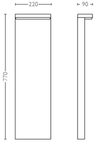 Philips 16486/93/P0 - LED Vonkajšia lampa MYGARDEN BUSTAN 2xLED/4,5W/230V IP44