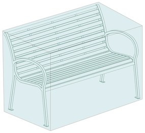Ochranný obal na záhradnú lavičku E-NBL130 - svetlosivá