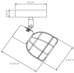 Lucide 00929/01/30 - Bodové svietidlo FILOX 1xE14/40W/230V