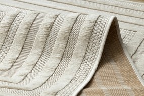 Koberec SANTO  SIZAL 0999, geometrické tvary, biely