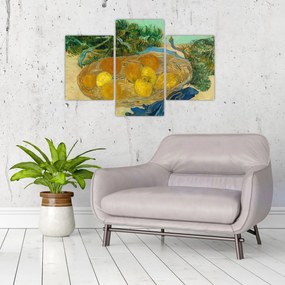 Obraz - Vincent van Gogh, Still Life of  Oranges and Lemons with  Blue Gloves, reprodukcia (90x60 cm)