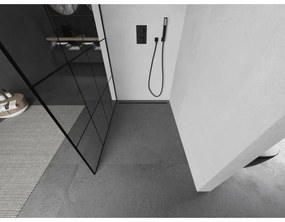 Mexen Kioto sprchová zástena 140x200 cm 8 mm, čierna, čierne prevedenie 1, 800-140-101-70-77