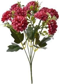 Dekorácia umelá kvetina s červenými kvetmi - 15*8*30 cm