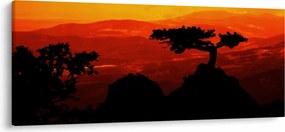 Obraz - Západ slnka (120x50 cm)