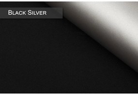 Dekodum Termoizolačná roleta v bielej kazete, farba látky Black Silver Šířka (cm): 74, Dĺžka (cm): 150, Strana mechanizmu: Práva