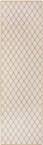 NORTHRUGS - Hanse Home koberce Kusový koberec Twin-Wendeteppiche 105793 Ochre – na von aj na doma - 80x350 cm
