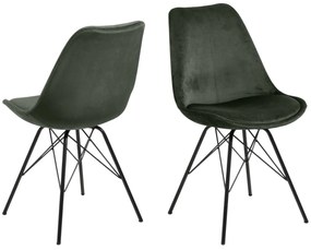 Dizajnová stolička Nasia, lesno zelená
