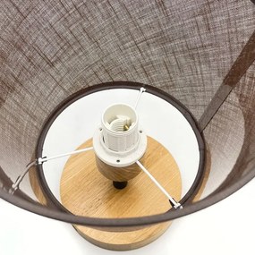 Brilagi - LED  Prisadený luster ANTHONY 1xE14/60W/230V dub/hnedá