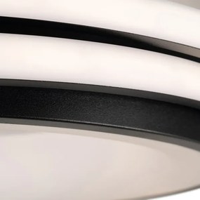 Brilagi - LED stmievateľné stropné svietidlo FLARE LED/84W/230V 47x51 cm čierna + DO