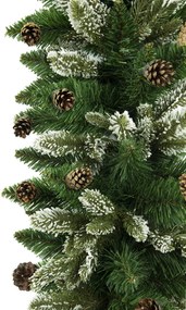 Girlanda Smrek so šiškou a 3D vetvičkami 100 cm