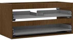 Mexen Box-A, závesná skrinka 100 cm, 2 zásuvky, orech, 91AX0-1000-470-2-86