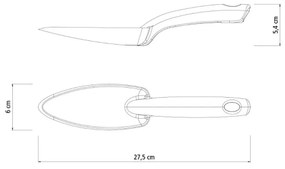 Tramontina Garden výsadbová lopatka plastová 27,5cm - zelená
