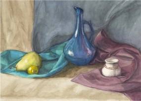 Sklenený obraz - Maľované zátišie (70x50 cm)