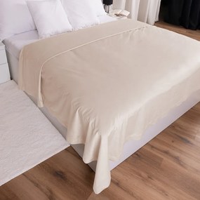 Biante Zamatový prehoz na posteľ Velvet Prémium SVP-020 Béžový Na mieru