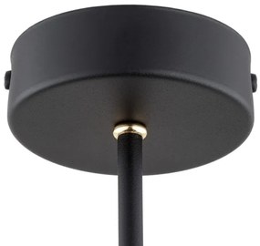 Argon 6149 - Luster na tyči CHARLOTTE 3xE27/15W/230V čierna/zlatá