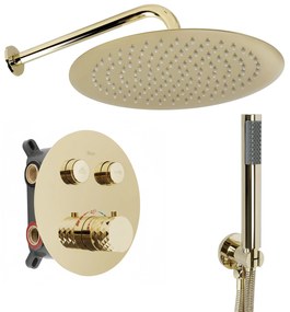 Rea Lungo Diamond, podomietková sprchová súprava + BOX, zlatá lesklá, REA-P6965