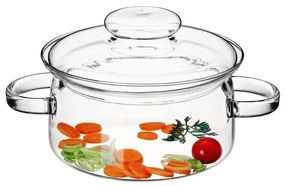 Simax 6063 sklenený hrniec s pokrievkou Nyko 1,5 l