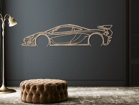 drevko Drevený obraz McLaren P1 GTR Rozmer obrazu: 21,5 x 86 cm, Farba dekorácie: Čierna