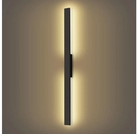 Brilagi - LED vonkajšie nástenné svietidlo LUNA LED/24W/230V 3000K IP65 čierna BRI267