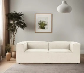 Dvojsedačka Flora (Ecru). Akcia -18%. Vlastná spoľahlivá doprava až k Vám domov. 1073589
