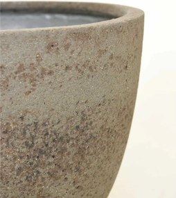 Kónický kvetináč VIRINGO, vláknocement, 33x29 cm, sivý