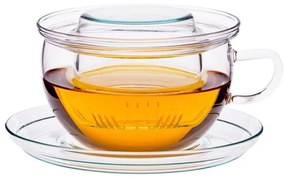 Skleněný šálek na čaj s filtrom glass Tea Time