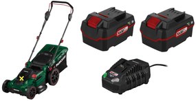 Parkside® Aku kosačka na trávu Prma 40-Li D2 + Akumulátor PAP 20 B3 20 V/4 Ah, 2 kusy + Nabíjačka akumulátora 20 V/4,5 A PLG 20 C3 (800010128)