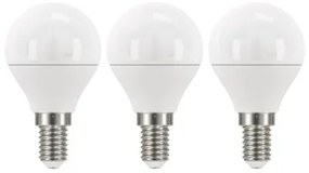 EMOS Sada 3x LED žiarovka, E14, Mini, 6W, 470lm, 2700K, teplá biela