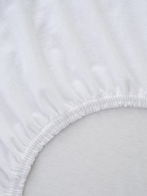 Nepriepustné jersey prestieradlo 70 x 140 cm - biele