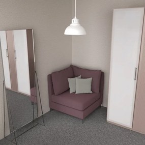 Luster na lanku SVEN 1xE27/15W/230V biela