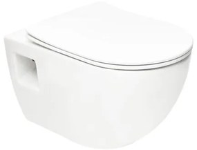 WC závesné SAT Project vrátane dosky softclose, zadný odpad SATWCPRO010RREXP, 1 ks