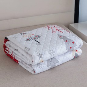 Prehoz na posteľ JINGLE, biely Rozmer: 170 x 210 cm