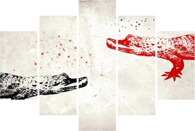 Obraz - Krokodíly (150x105 cm)