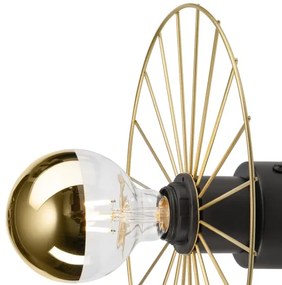 Nástenné svietidlo MONTANA 1xE27/15W/230V pr. 30 cm zlatá