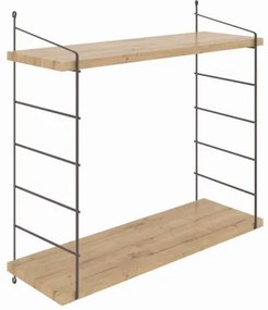 Nástenná polica ARMONI 58x72 cm béžová/hnedá