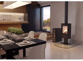 Kratki AB S N DR - Krbové oceľové kachle 8kW 150mm