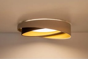 LED stropné svietidlo GALAXY MODERN LED/24W/230V priemer 55 cm béžová/hnedá/zlatá