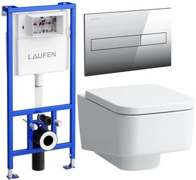 Set WC misa Laufen Pro S H8209620000001, podomietková konštrukcia Laufen Lis H8946600000001, H8919610000001, H8956610040001