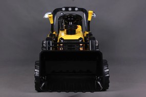 Detské elektrické autíčko BestBerg BBCC-40Y - nakladač / od 3 rokov / nosnosť 30 kg / žltá