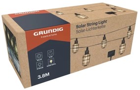 Grundig - LED solárny reťazec 10xLED 3,8m IP44 teplá biela 600 mAh