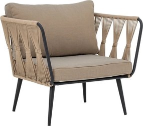 Béžové polstrované záhradné kreslo Pavone – Bloomingville