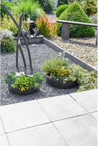 Miska na dekorácie CIRCULO, sklolaminát, Ø 50 cm, antracit