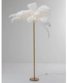 Feather Palm stojaca lampa biela 165 cm