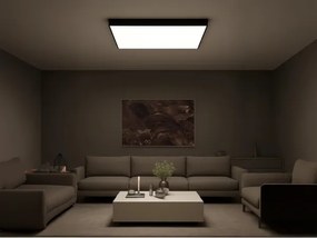 LED stropné svietidlo LED/480W/230V 3000/4000/6500K 120x120 cm čierne