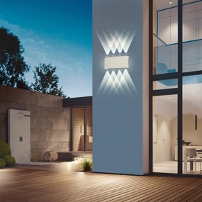 Brilagi - LED vonkajšie nástenné svietidlo FLAREBOX LED/8W/230V biela IP65